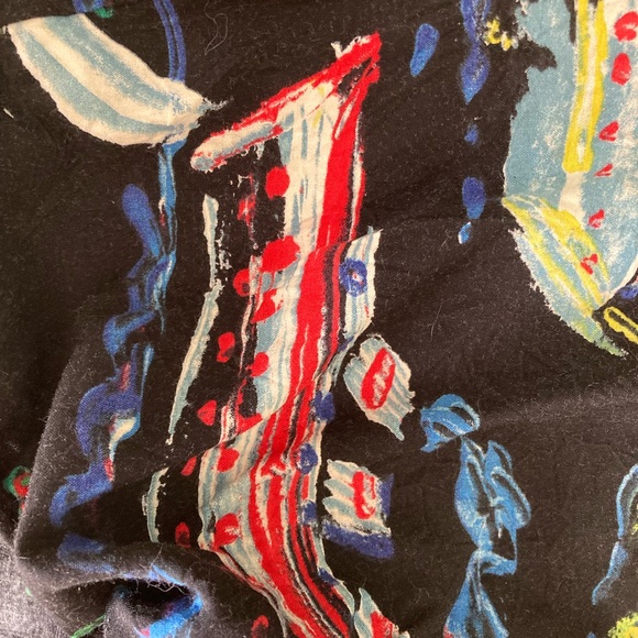 Vintage small tiki boat button up tie up shirt - Picture 6 of 6